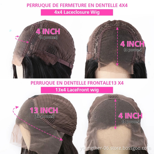 150 180 Density HD Full Lace Human Hair Wigs Women Wholesale Brazilian Virgin Hair Lace Front Wig for Black Transparent DHL VIP